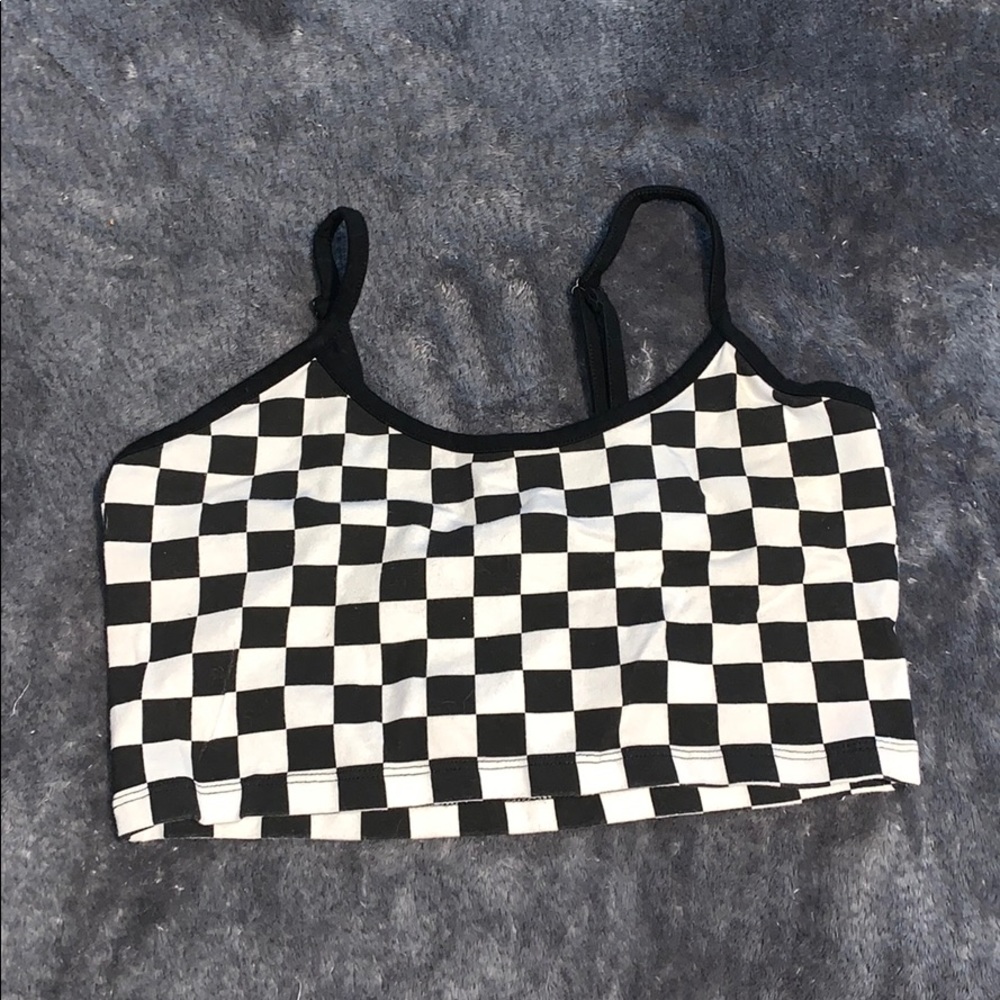 Checkered Crop Top